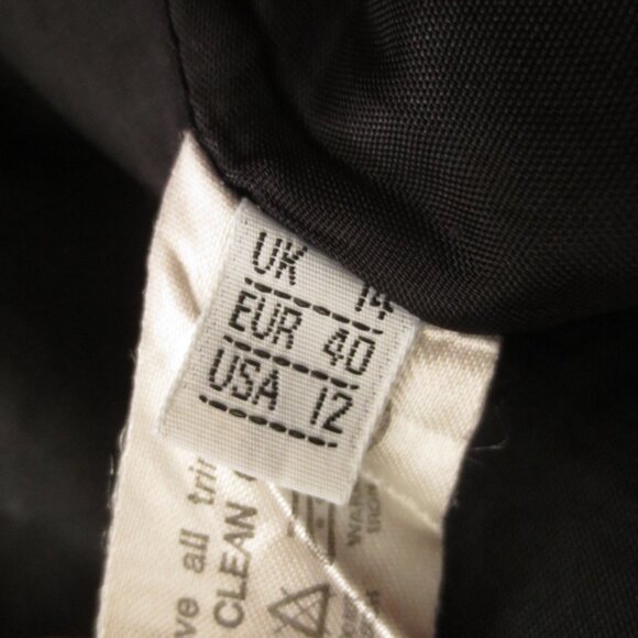 Vintage Made in England Wool Black and Cream Lady Elegant Jacket (Modified) - Picture 5 of 7